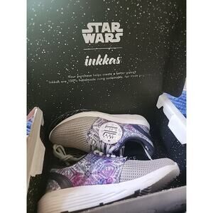 Inkkas Sneakers Star Wars Favorite Droids Flex Force Women's 6 Men's 4 New Rare